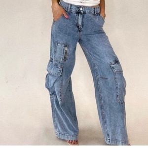 Cargo Girlfriend Jeans